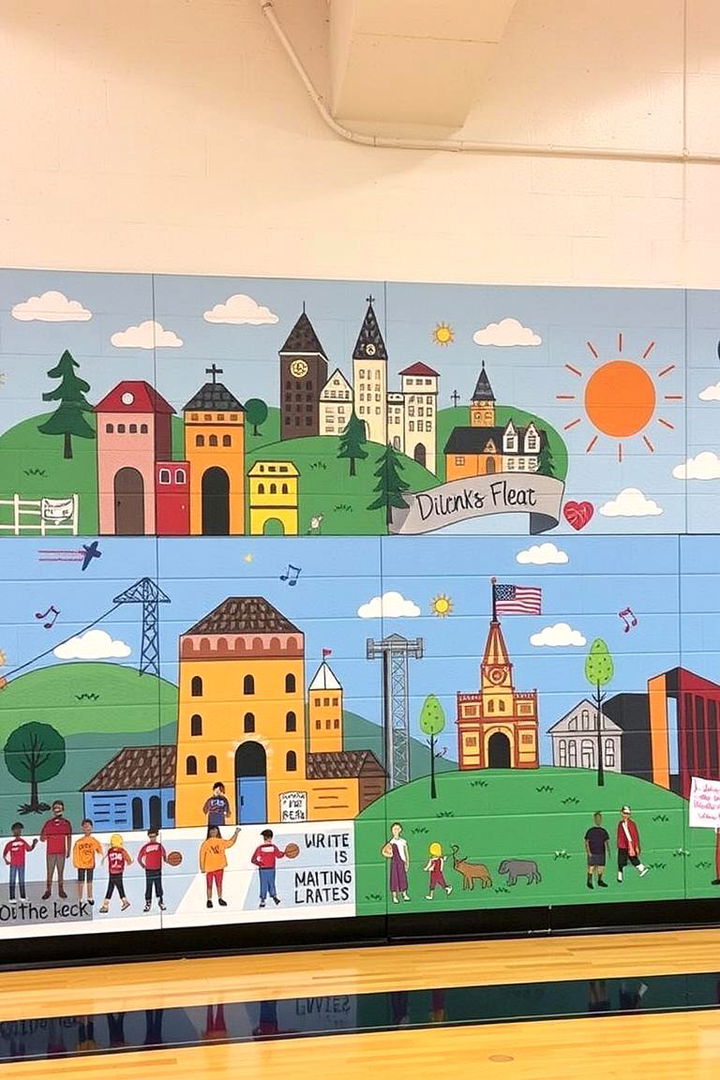 Local Community Engagement Murals - 22 Gym Murals