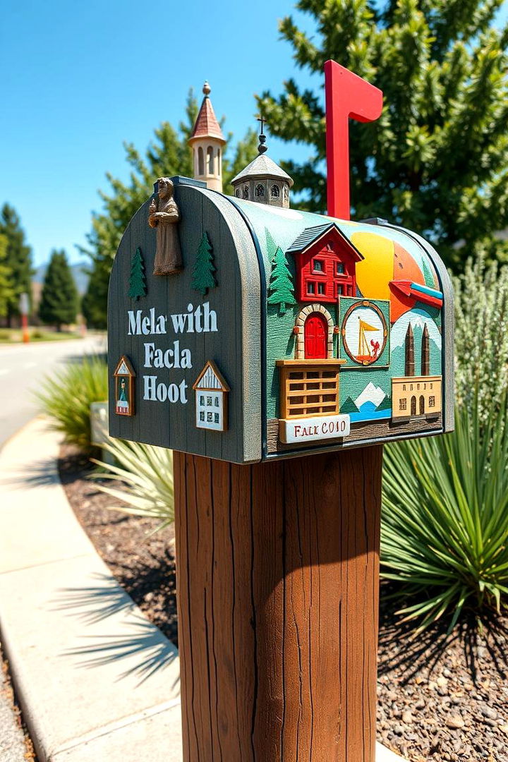 Local Landmark Mailbox Post - 22 Mailbox Post Ideas