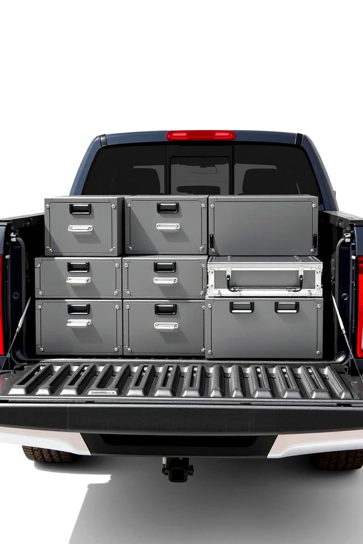 Lockable Storage Box Systems - 22 Truck Bed Storage Ideas