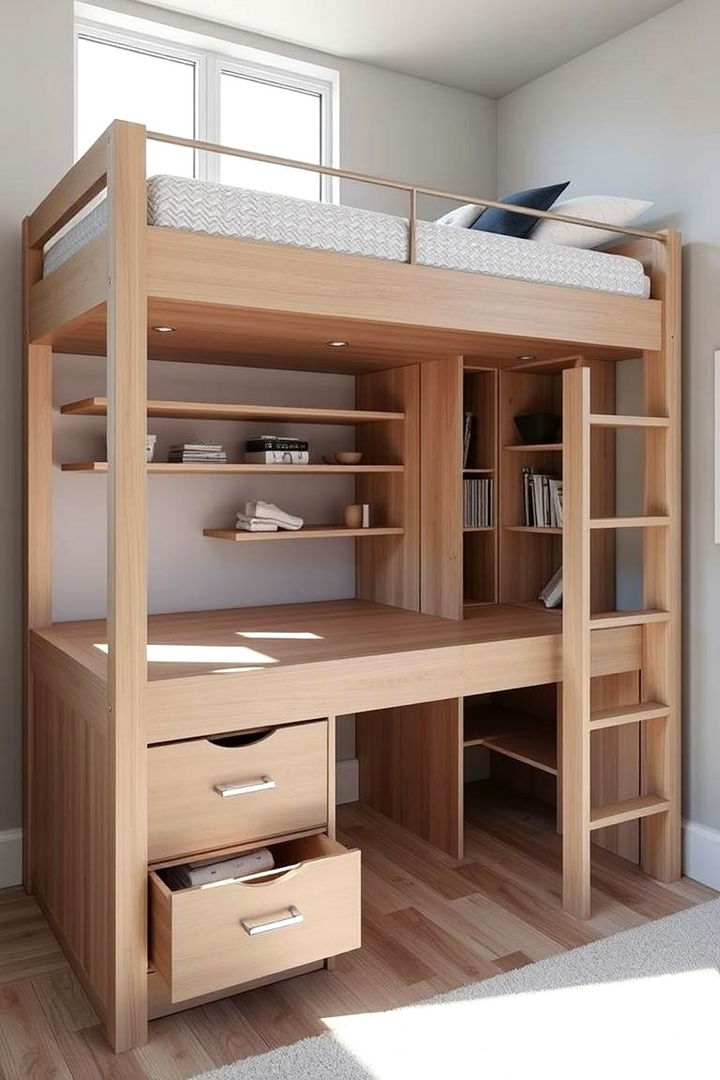 Loft Bed with Built In Storage - 22 Loft Bed Ideas