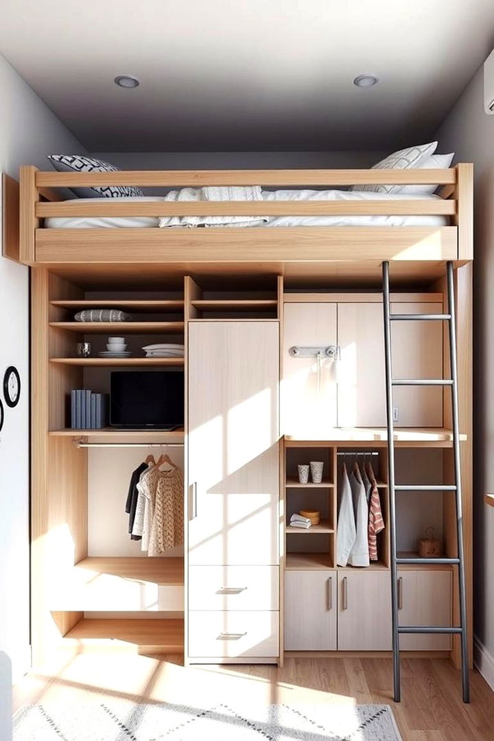 Loft Bed with Multi Functional Design - 22 Loft Bed Ideas