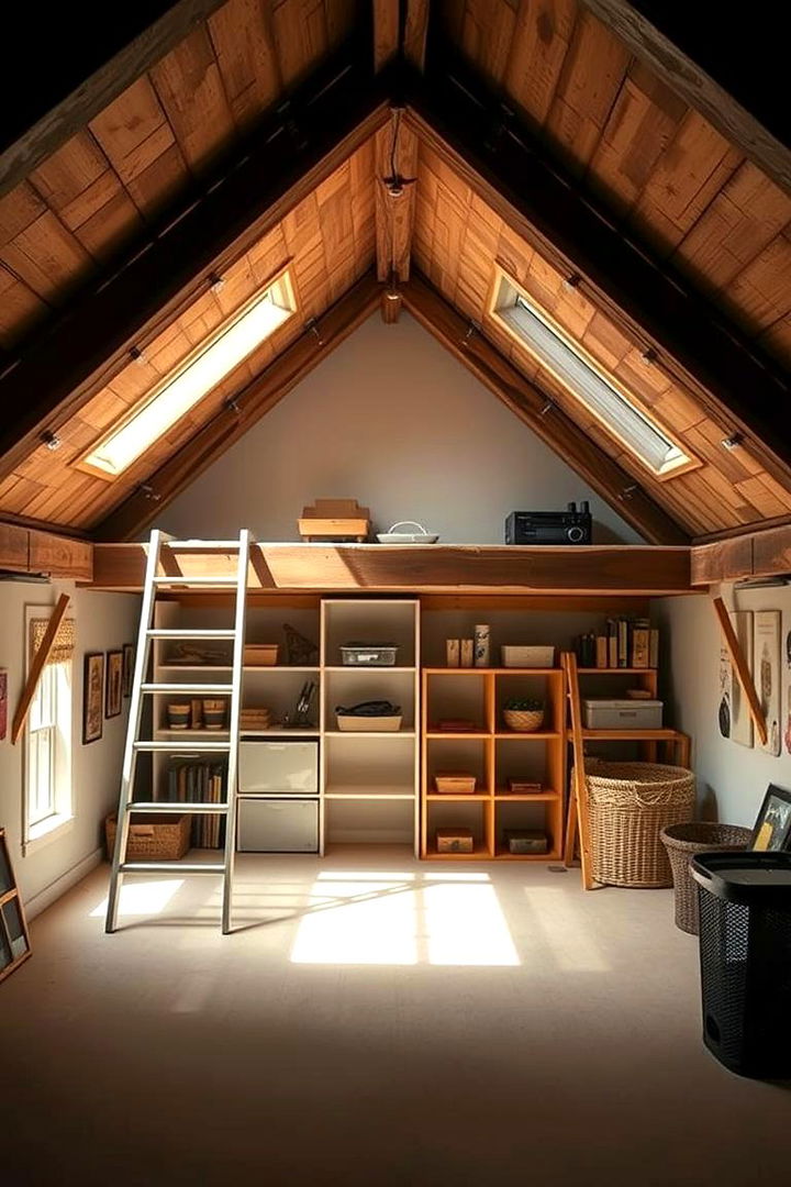 Loft Space Utilization - 22 Tiny House Storage Ideas