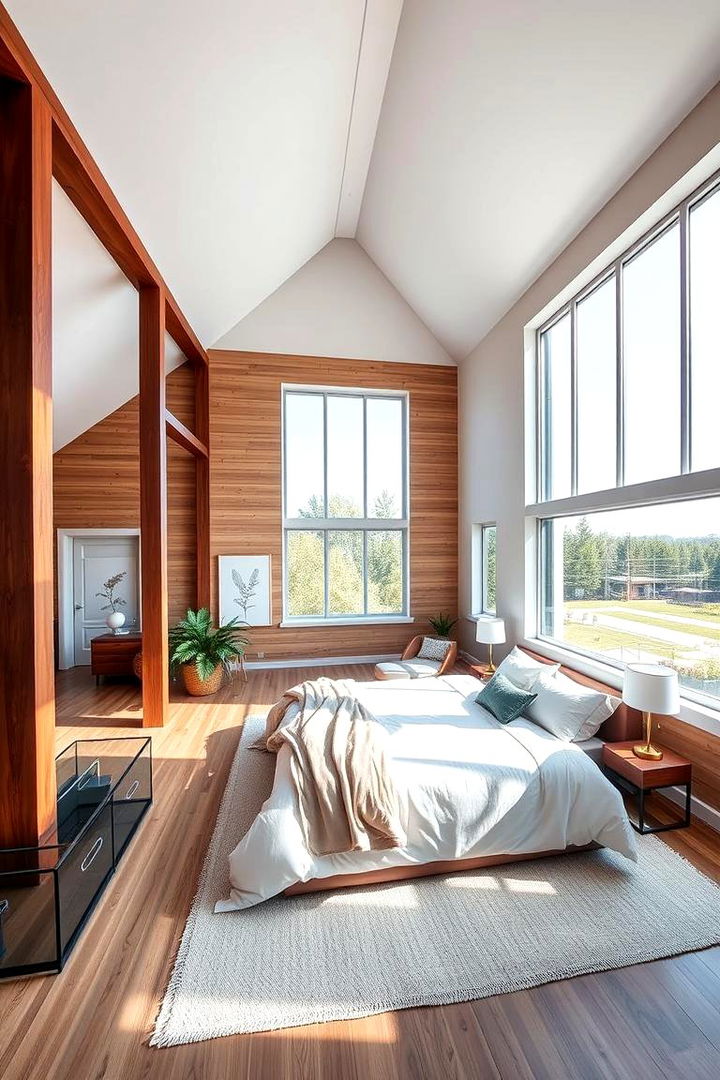 Loft Style Bedrooms - 22 Rustic Barndominium Interior Design Ideas