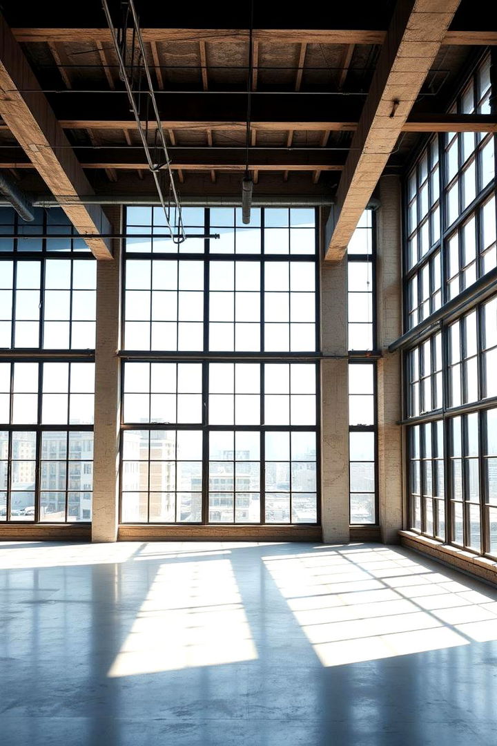 Loft Window Features - 22 Industrial Interior Design Style Ideas