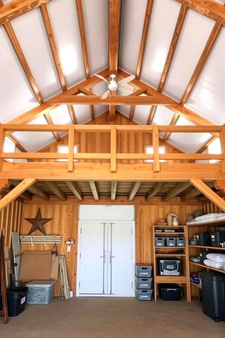 Lofted Storage Solutions - 22 Pole Barn Interior Ideas