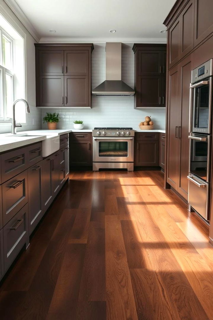 Long Term Investment in Quality - 22 Kitchen With Dark Wood Floors