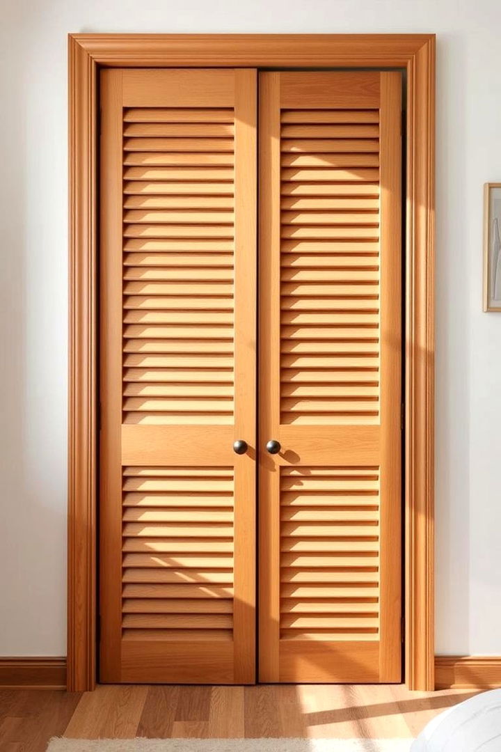 Louvered Doors - 22 closet door ideas