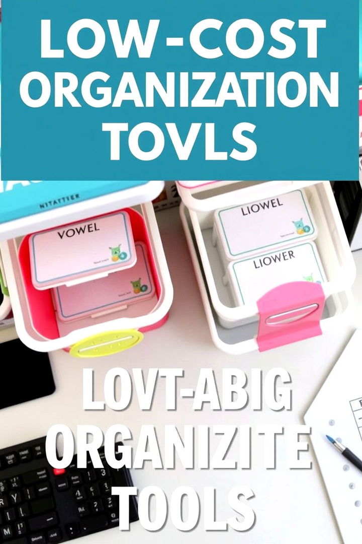 Low Cost Organization Tools - 22 Budget Home Office Ideas