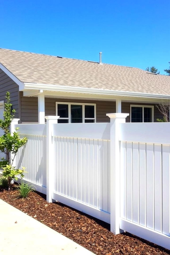 Low Cost Vinyl Fence Solution - 22 Front Yard Fence Ideas