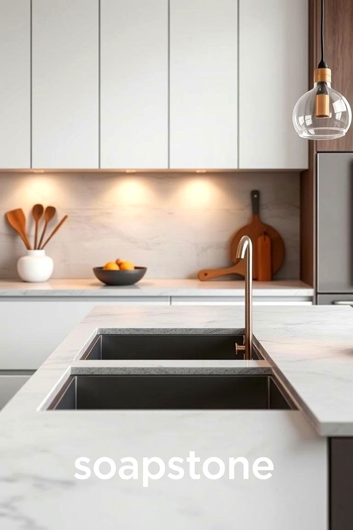 Low Maintenance Advantage - 22 Soapstone Kitchen Countertops