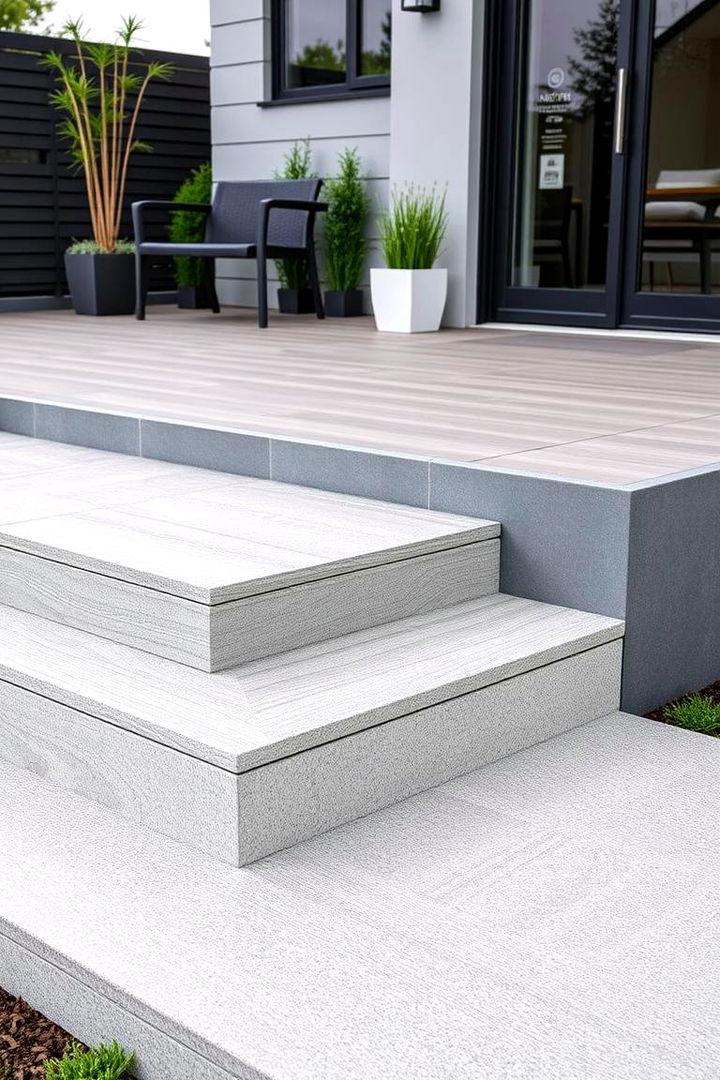 Low Maintenance Composite Steps - 22 Patio Steps Ideas