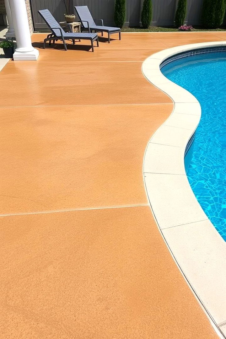 Low Maintenance Concrete Finishes - 22 Concrete Pool Deck Ideas
