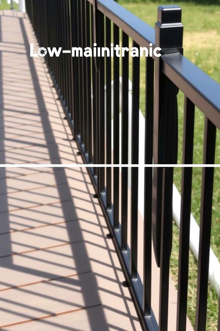 Low Maintenance Design Ideas - 22 Metal Deck Railing Ideas