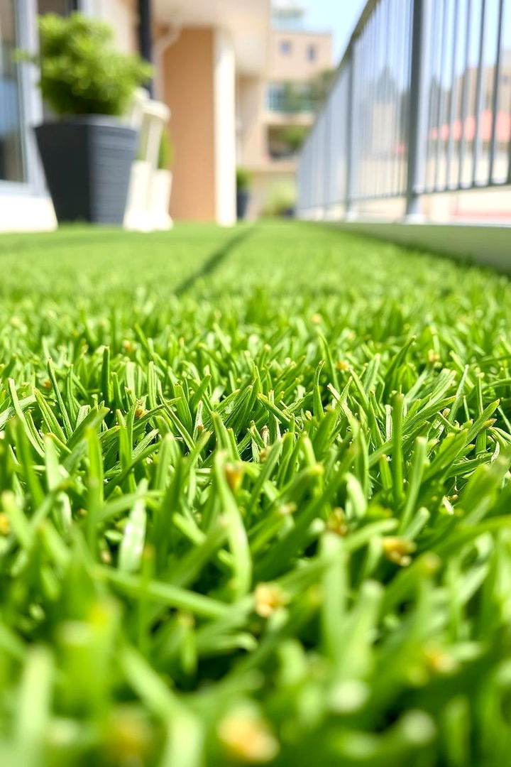 Low Maintenance Durability - 22 Artificial Grass Balcony Design