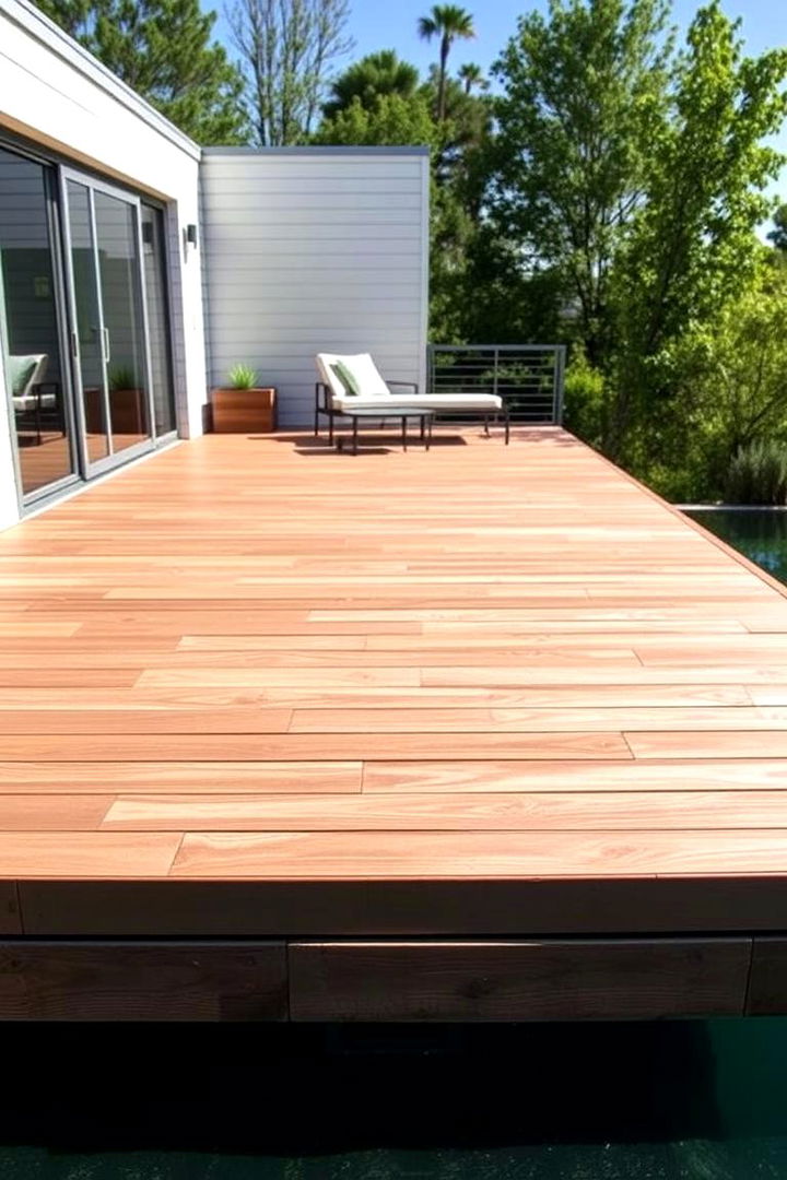 Low Maintenance Solution - 22 Floating Deck Ideas