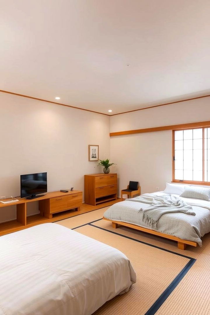 Low Profile Furniture Simplicity - 22 Japanese Bedroom Design Ideas