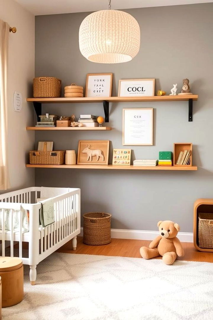 Low Shelves Design - 22 montessori nursery ideas