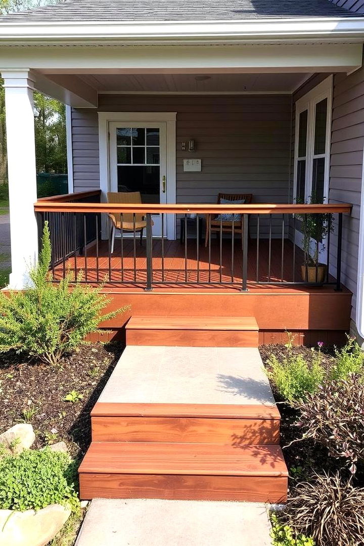 Low maintenance Outdoor Sanctuary - 22 Front Porch Deck Ideas