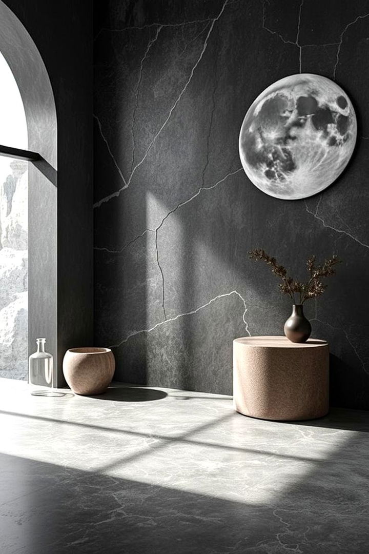 Lunar Inspired Textures - 22 galaxy space-themed bedroom ideas