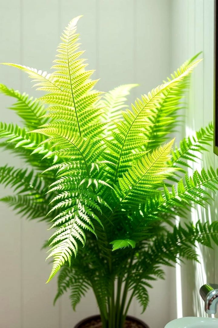 Lush Boston Fern - 22 Best Plants for Bathroom