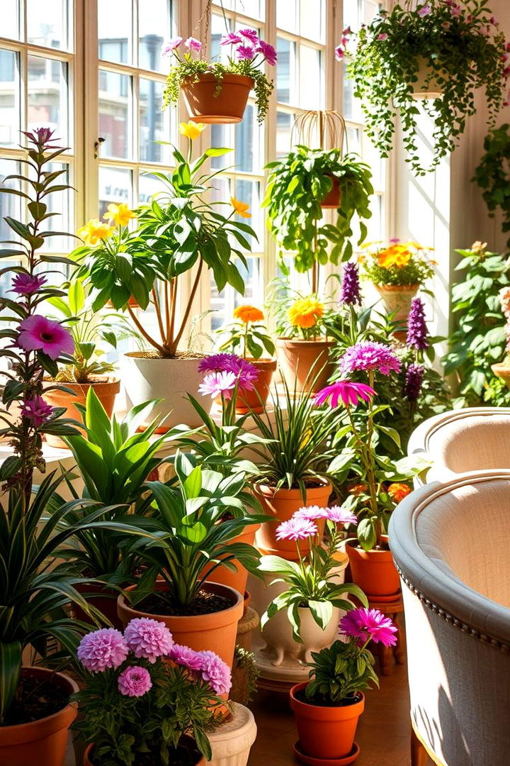 Lush Botanical Accents - 22 Preppy Room Ideas