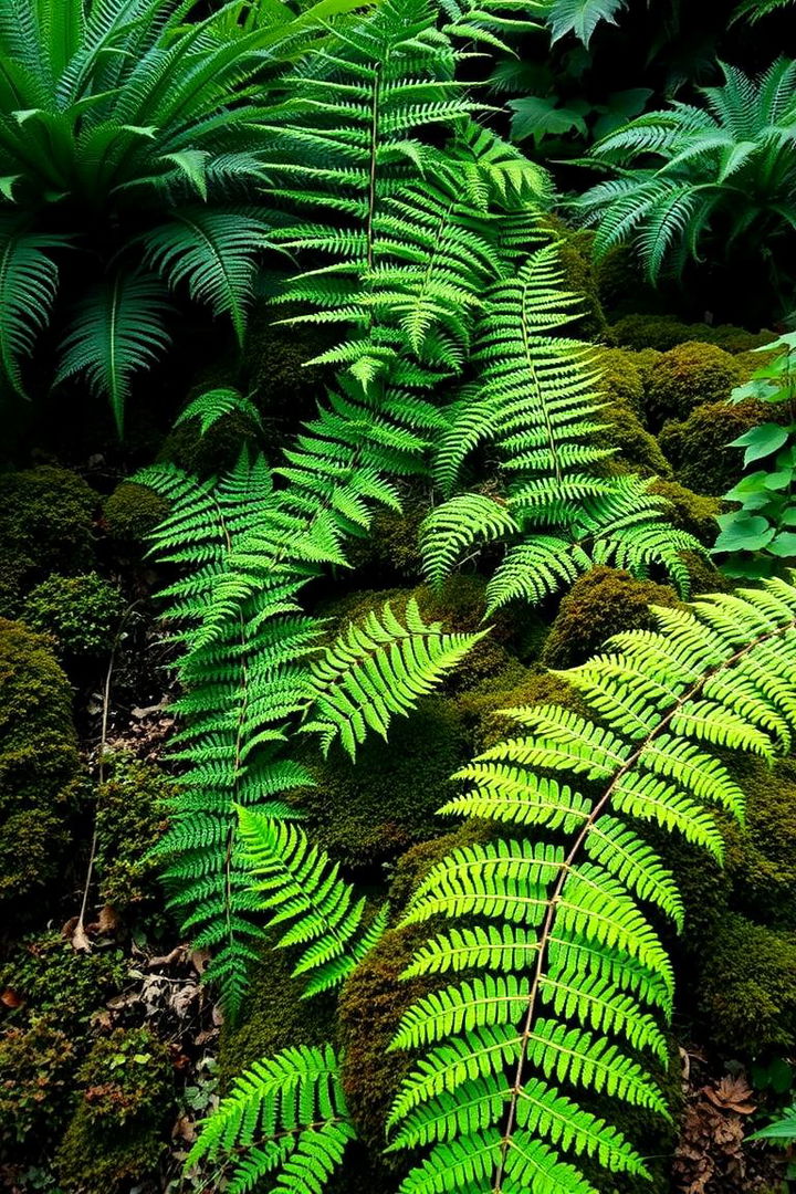 Lush Fern and Moss Garden - 22 Shady Garden Ideas