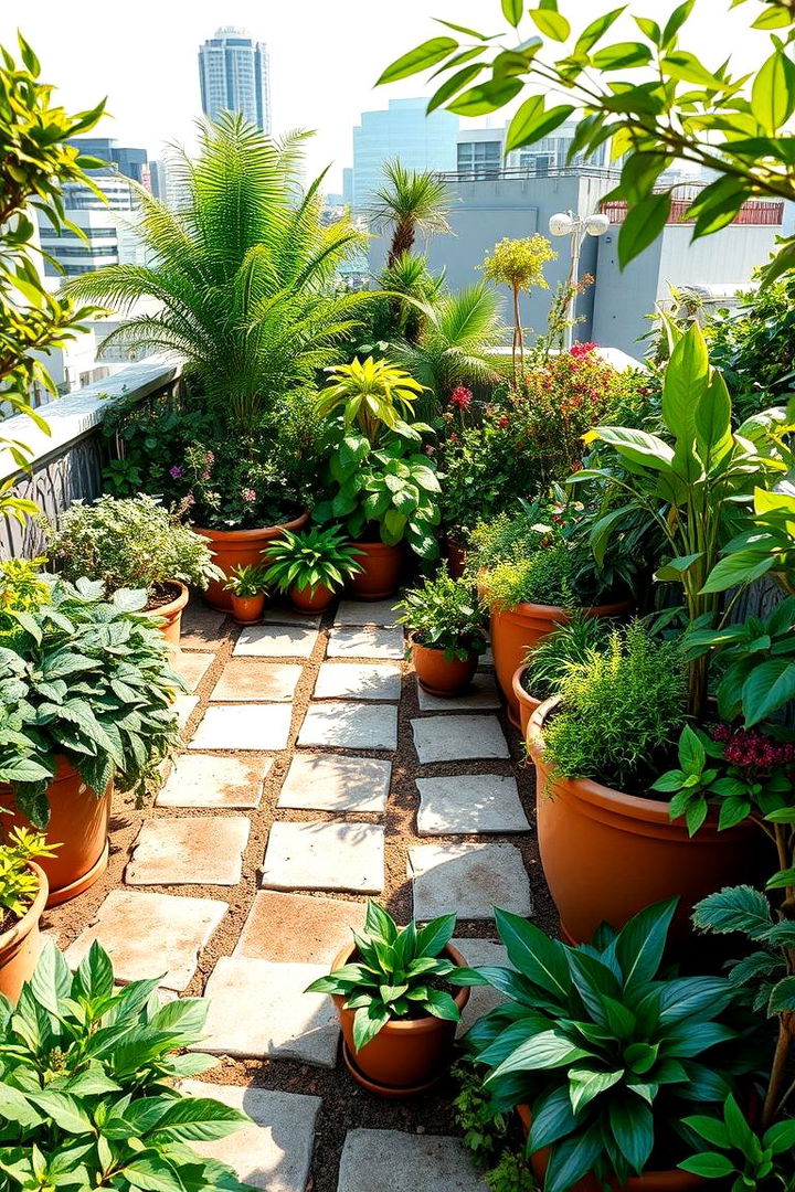 Lush Garden Oasis - 22 Rooftop Deck Ideas