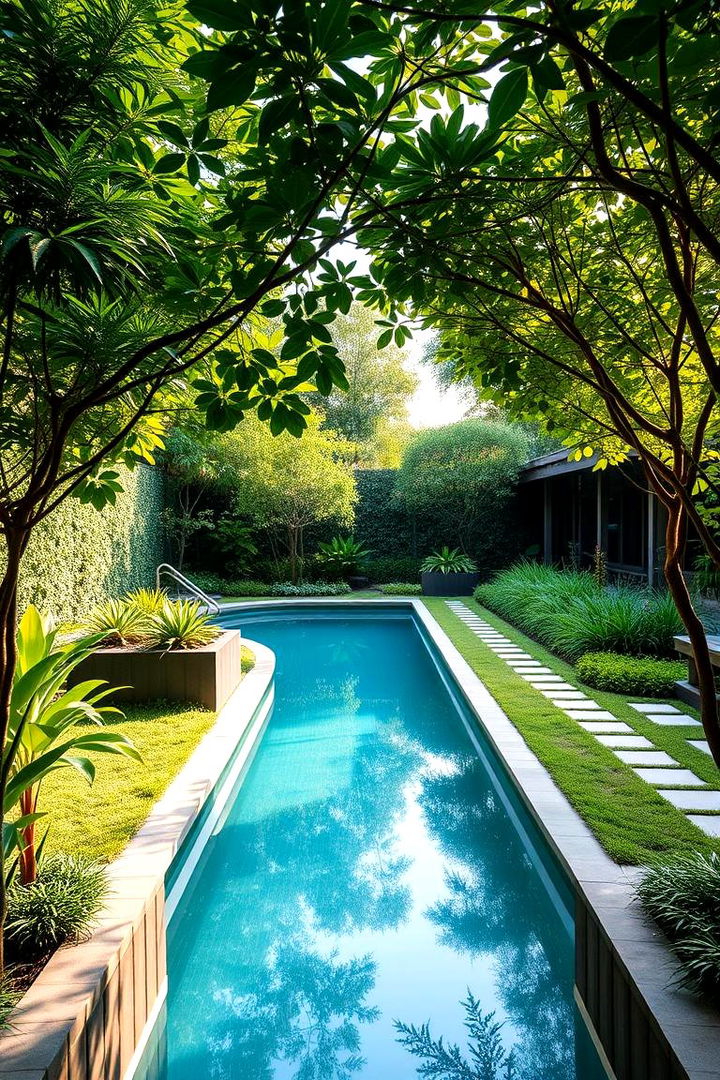 Lush Garden Retreat Pool - 22 Backyard Pool Ideas