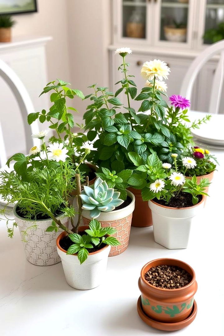 Lush Garden Theme - 22 Dining Table Centerpiece Ideas