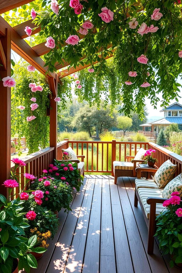 Lush Garden Viewing Deck - 22 Large Deck Ideas