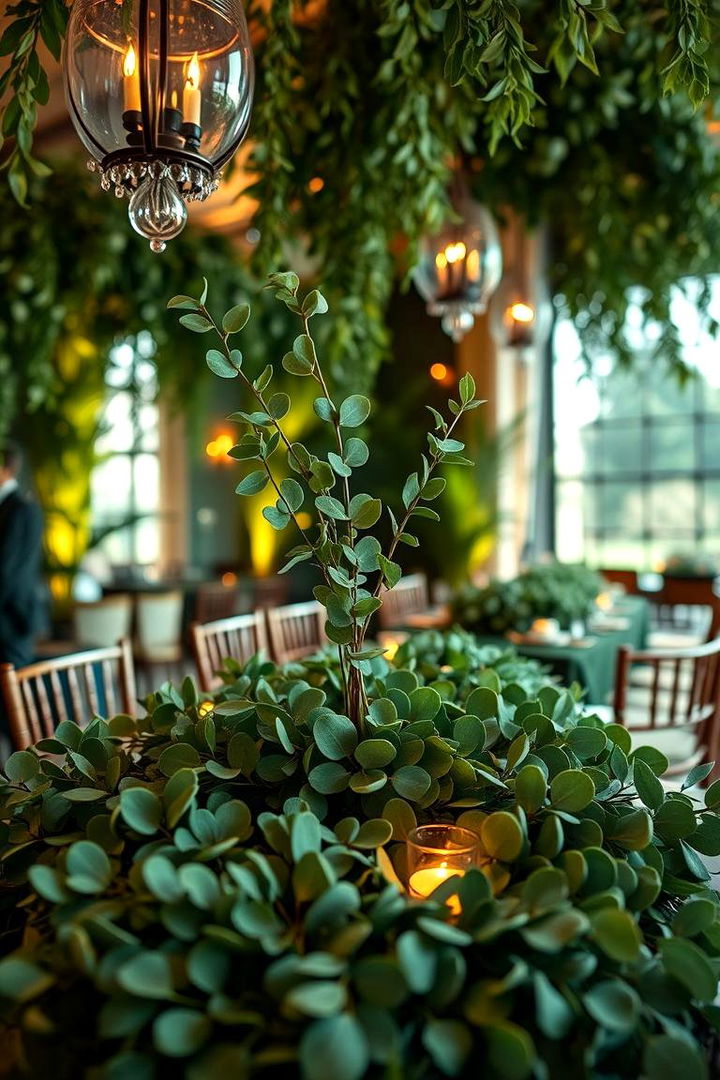Lush Green Ambiance - 22 Eucalyptus Wedding Centerpieces