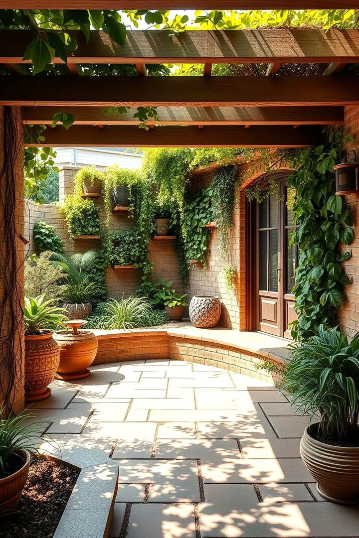 Lush Green Coverings - 22 Semi Circle Patio Ideas and Inspiration