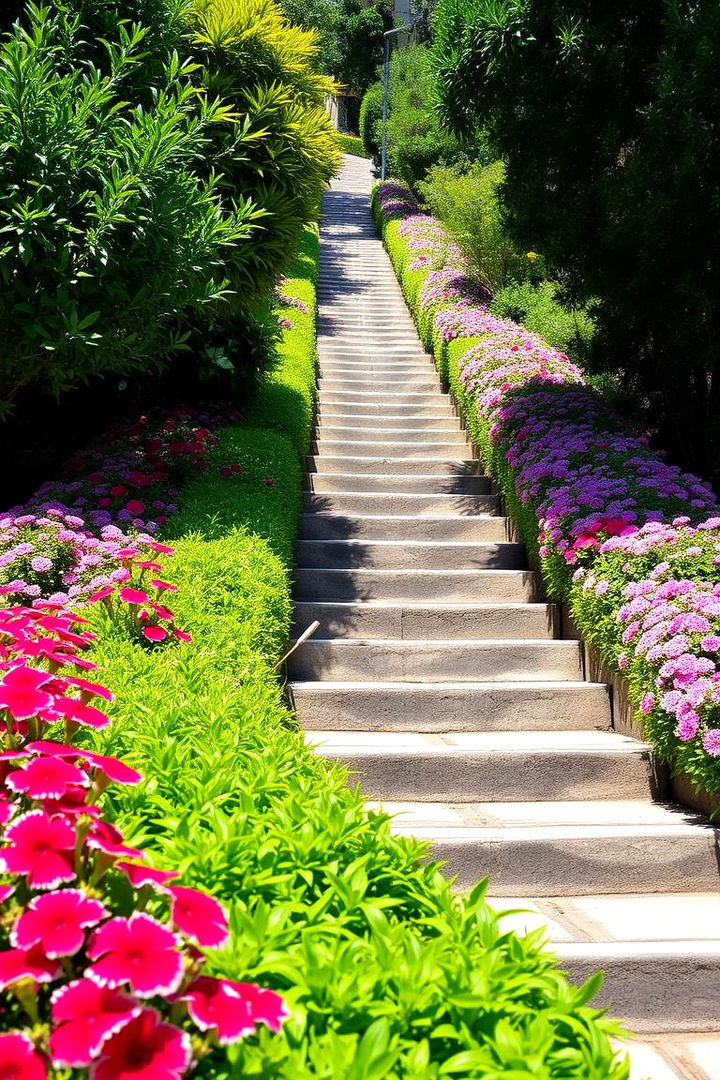 Lush Greenery Border Walkway - 22 Stone Walkway Ideas