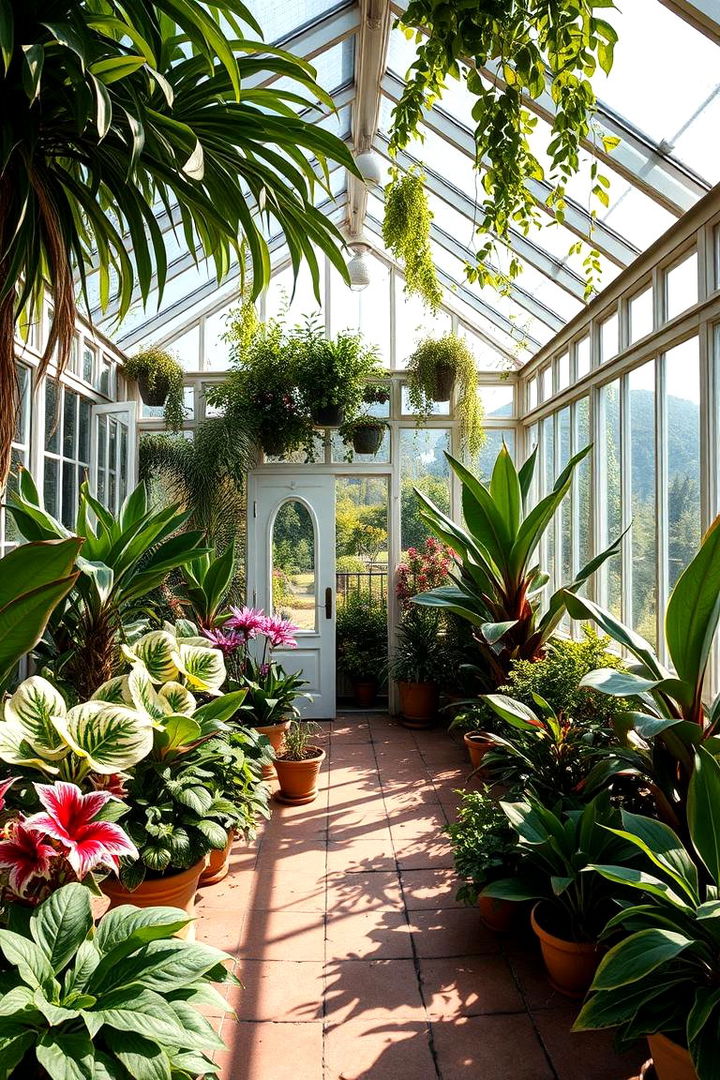 Lush Greenhouse Inspired Patio Garden - 22 Patio Garden Ideas