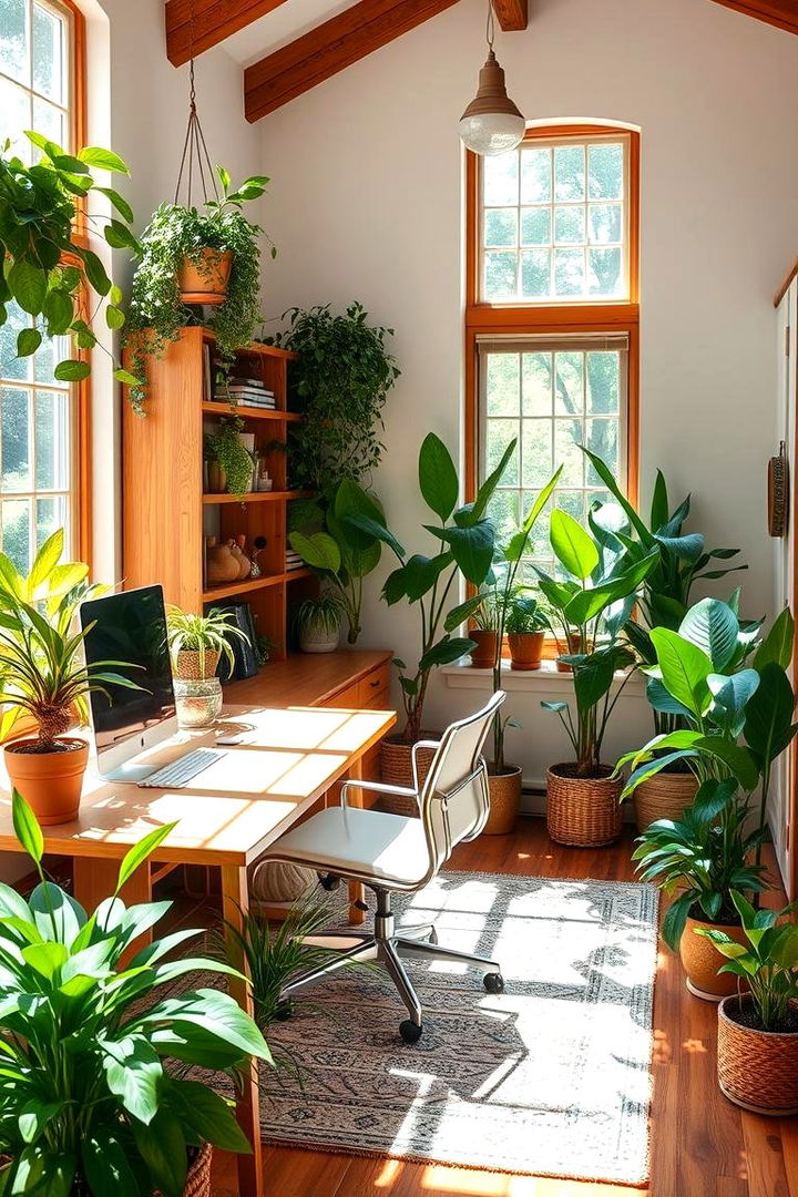 Lush Indoor Greenery - 22 Home Office Decor Ideas