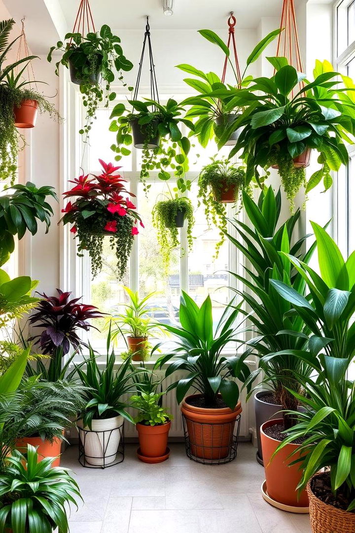 Lush Indoor Plants - 22 Magnolia Living Room Ideas