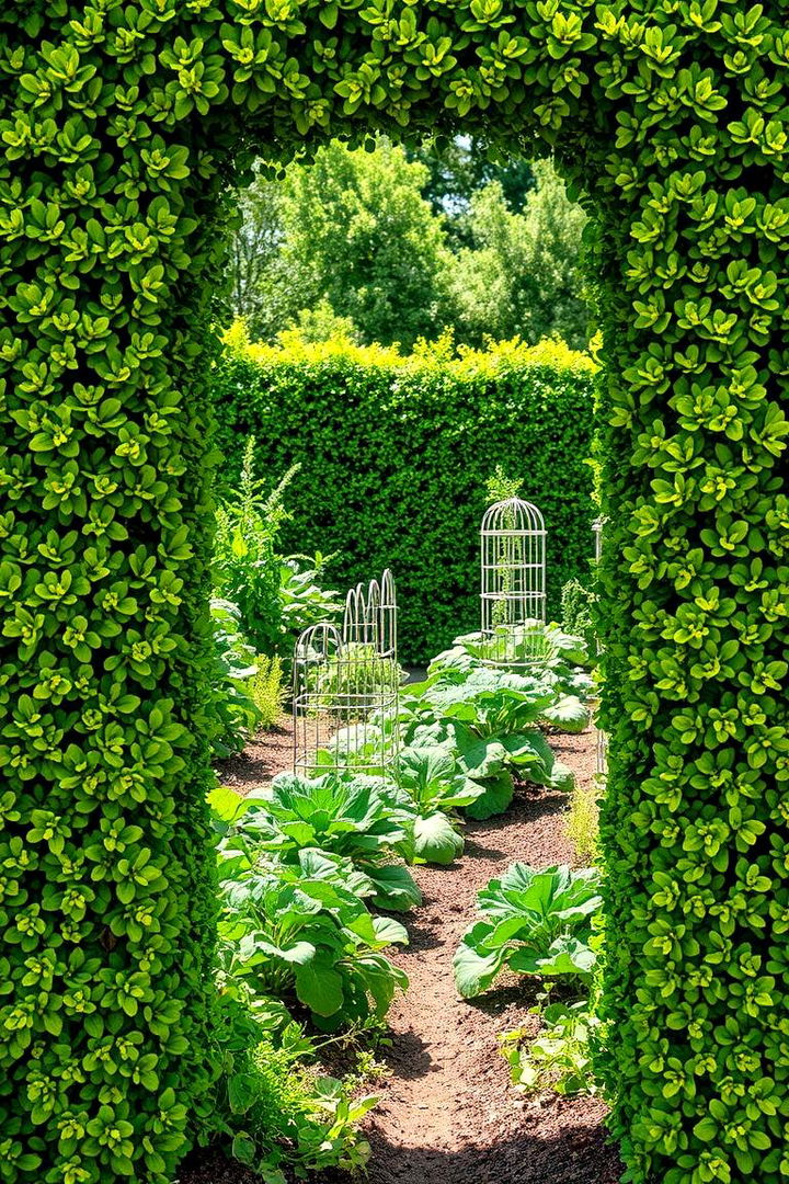 Lush Living Hedge Fence - 22 Vegetable Garden Fence Ideas