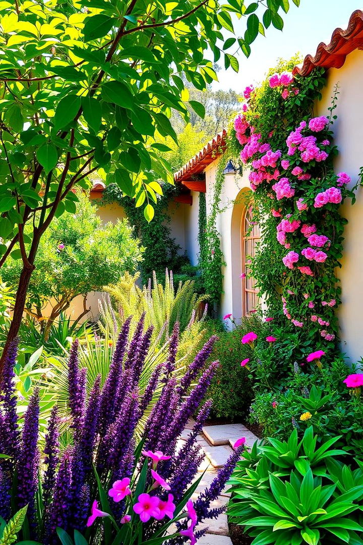 Lush Mediterranean Garden Oasis - 22 Spanish Courtyard Ideas