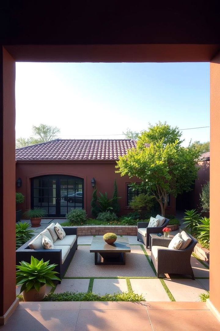 Lush Outdoor Living Spaces Framed by Brown - 22 Chocolate Brown House Exterior Design Ideas