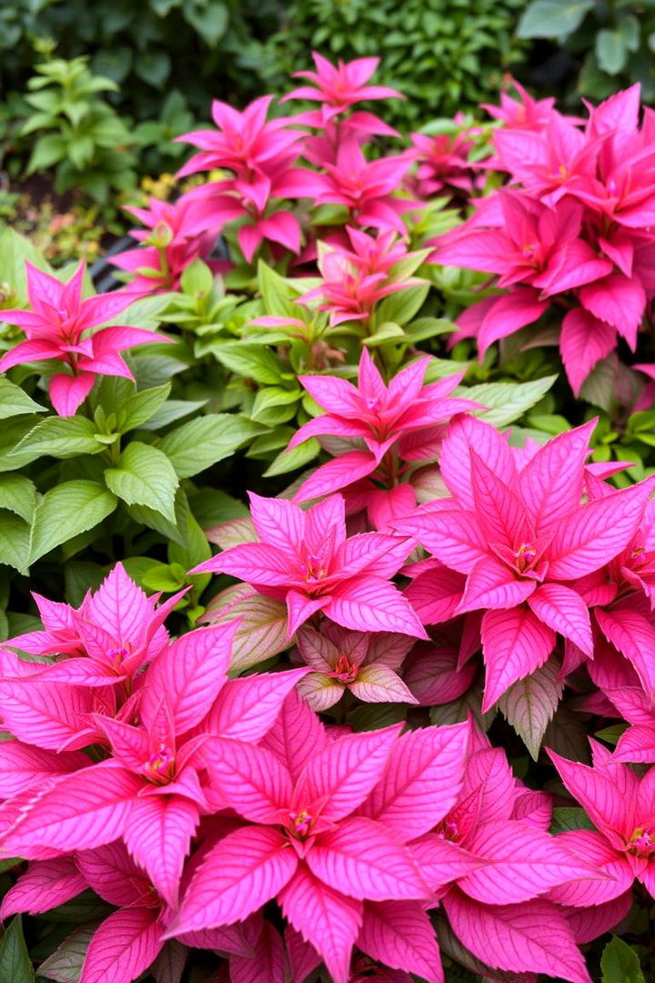 Lush Pink Foliage Accents - 22 Pink Garden Ideas