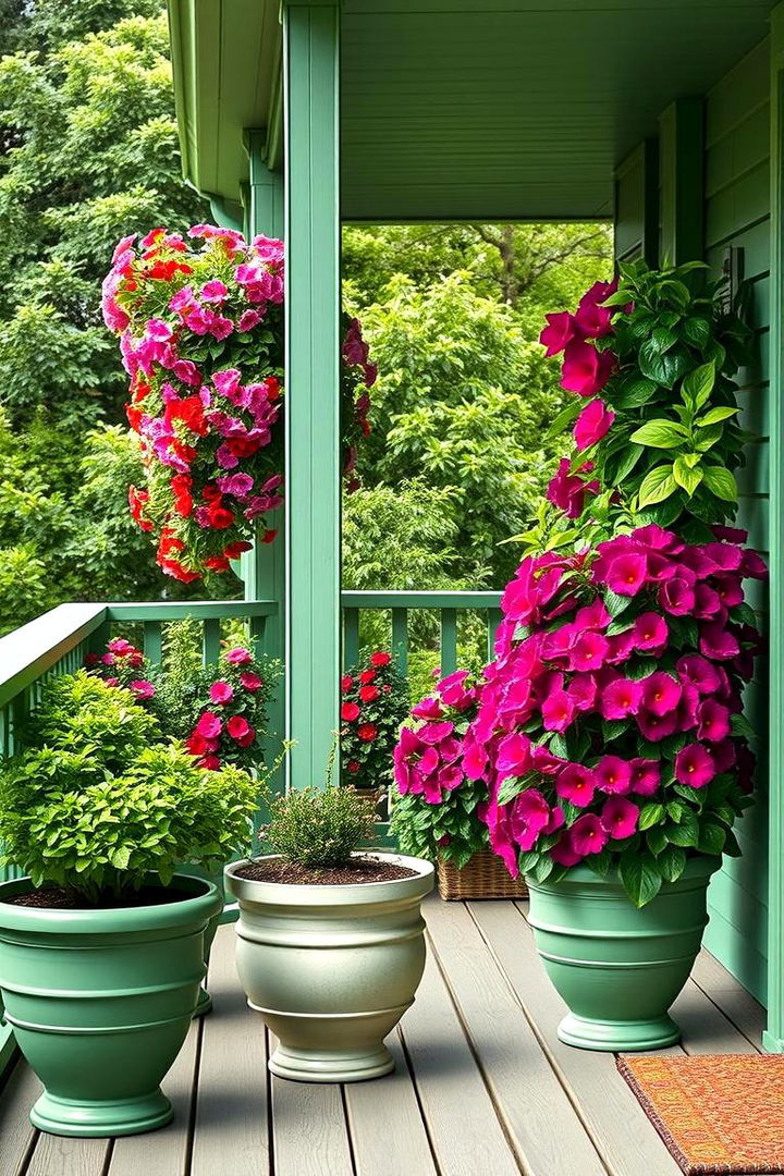 Lush Planter Integration - 22 Front Porch Deck Ideas