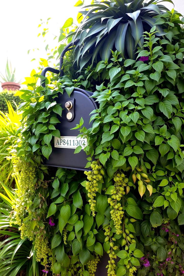 Lush Vertical Gardens - 22 Mailbox Landscaping Ideas