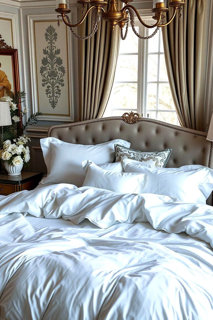 Luxe Bedding Details - 22 Glam Bedroom Ideas