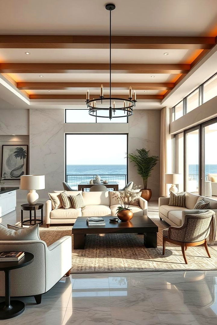 Luxe Coastal Vibes - 22 Coastal Living Room Ideas