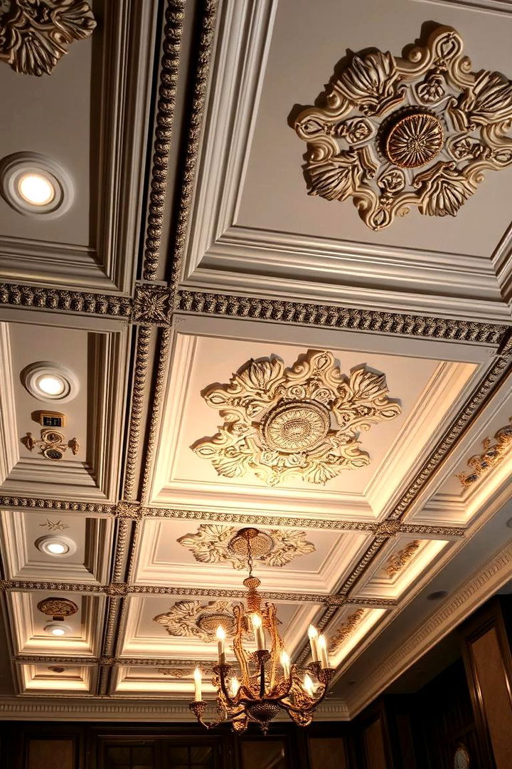 Luxe Designer Statement - 22 Coffered Ceiling Ideas