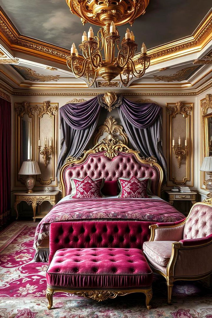 Luxe Fabrics and Finishes - 22 Parisian Themed Bedroom Ideas