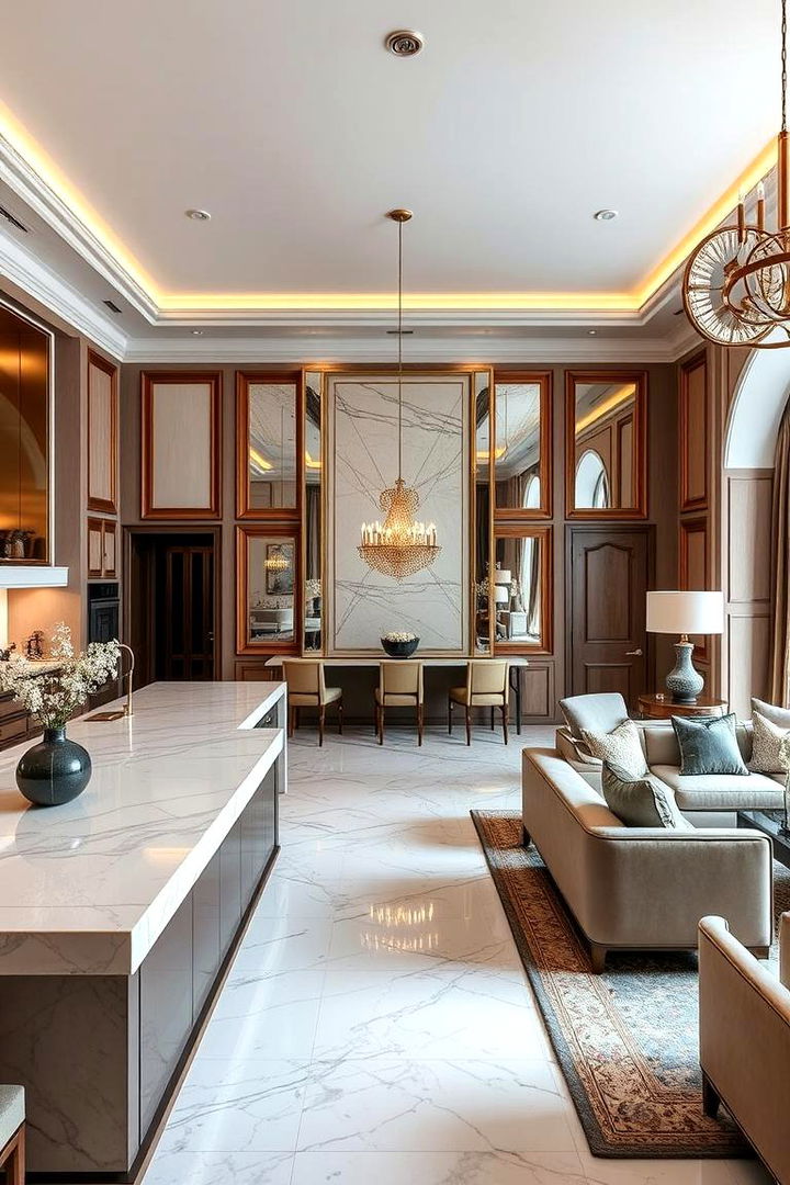 Luxe Finishing Touches - 22 Open Kitchen Living Room Ideas