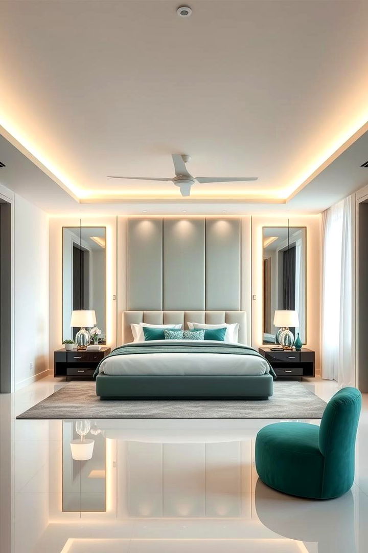 Luxe Jade Lighting Effects - 22 Jade Green Bedroom Ideas