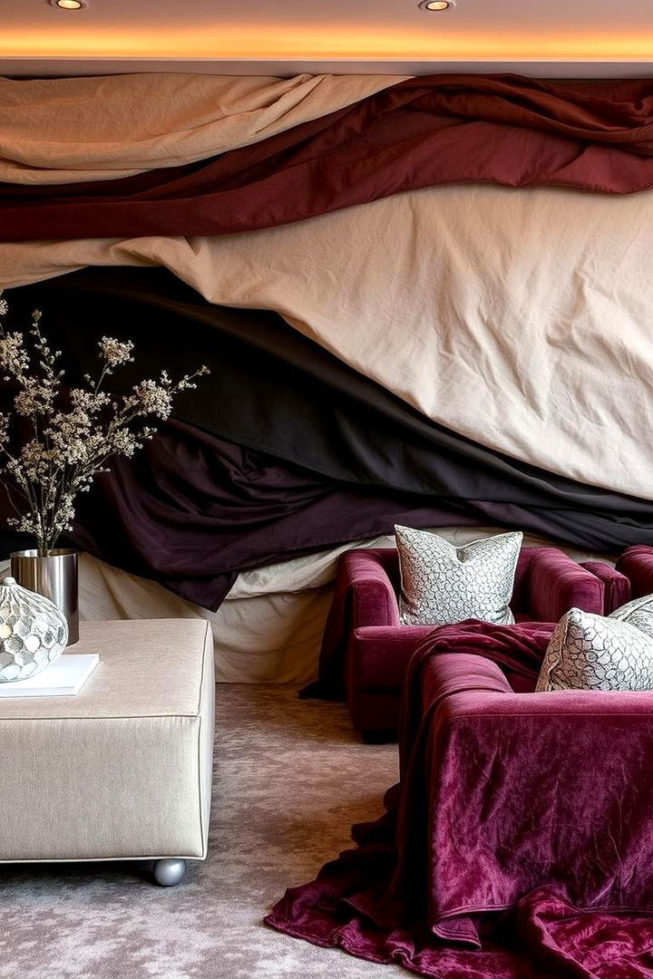 Luxe Layered Textiles - 22 Black and Silver Bedroom Ideas