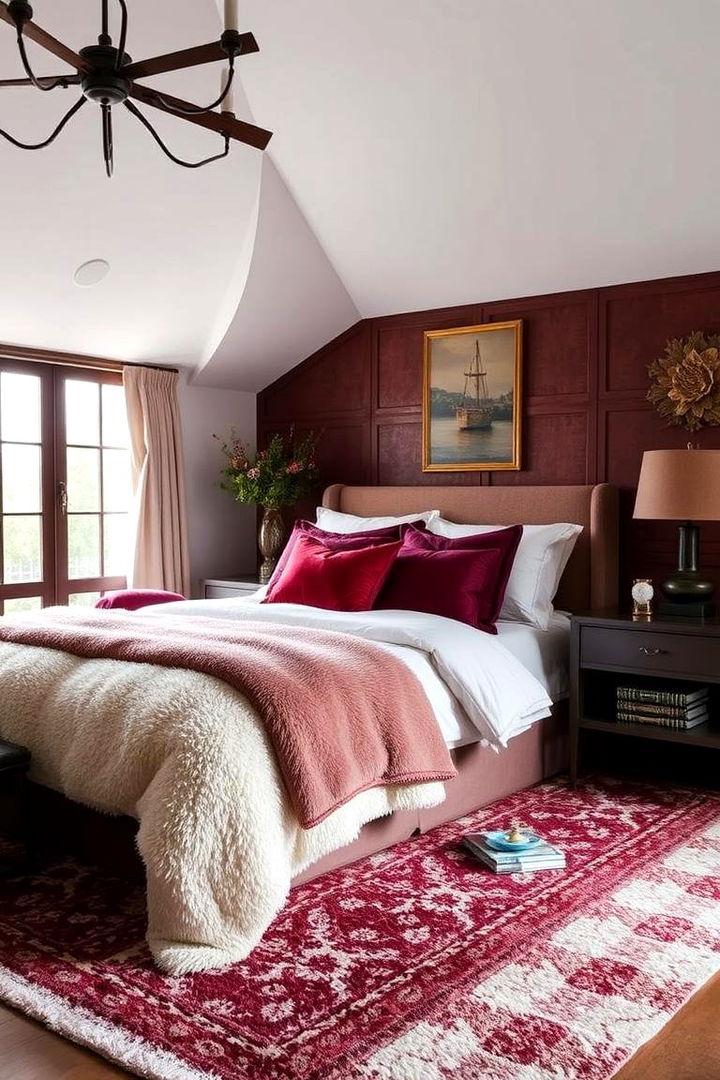 Luxe Layering Techniques - 22 Burgundy Bedroom Ideas